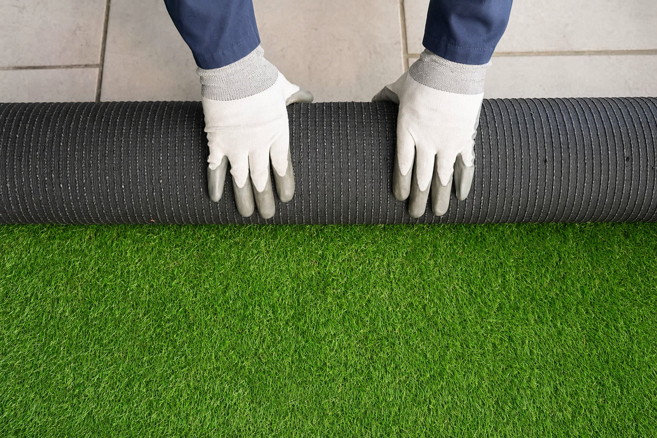 Artificial turf installation